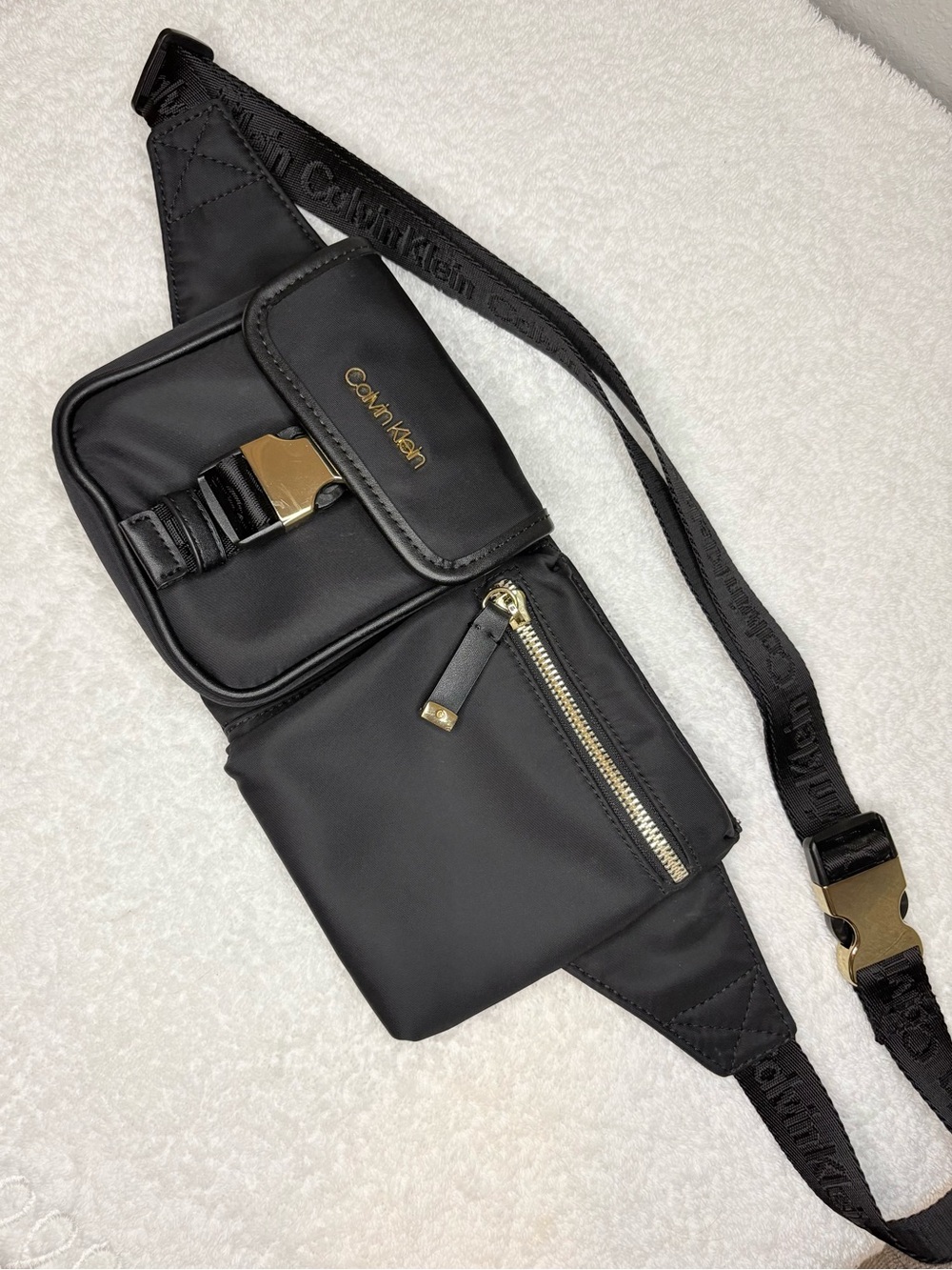 Calvin Klein Black Sport Crossbody Waist Bag